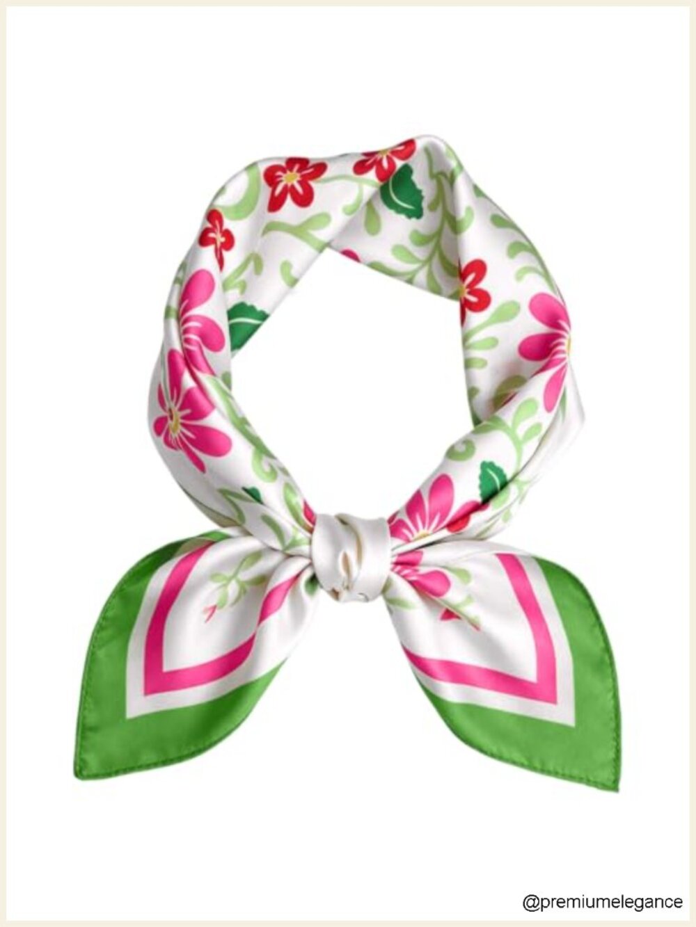 Silky Satin Square Scarf for Women - Headscarf, Neckerchief, Hair Scarf, Bag